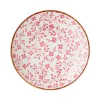 image of Steelite 18010569 - 10" x 1.75" Round Flora Pink Bowl, 1.375 Qt (44 oz) Vitrified China - 1 Dozen