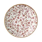 image of Steelite 18030569 - 1.375 Qt 44 Oz Flora Brown Bowl, 10" Diameter, Vitrified China - 1 Dozen