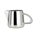 image of Steelite 5350S105 Creamer Pitcher, 5.5 oz (4.0" x 2.5" x 2.5"), Kamina Finish, 18/10 Stainless Steel