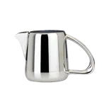 image of Steelite 5350S106 Creamer Pitcher, 9 oz Milk Jug, 5.0" x 3.0" x 3.0", Kamina WNK Finish, 18/10 Stainless Steel