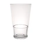 image of Steelite 7029DR023 - 22 oz Clear Polycarbonate Cooler, 3.875" x 6.25" Plastic, 1 Dozen