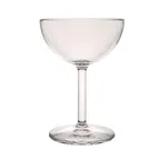 image of Steelite 7030DR016 - Clear Polycarbonate 8 oz Coupe Wine Glass 4.0" x 5.5" Margarita Style - 1 Dozen