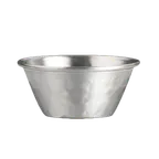image of Steelite 7600CV008 - Hammered Stainless Steel Ramekin, 1 oz, 2.5" X 1.0" Size, Metal Finish - 1 Dozen