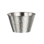 image of Steelite 7600CV019 Hammered Ramekin, 6 Oz, 3.375" x 2.0" Stainless Steel - 1 Dozen