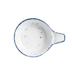 image of Steelite A330P010 - 5-3/4" x 1-7/8" Matte White China Bowl with 1-5/8" Handles, 11 oz - 1 Dozen