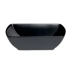 image of Steelite A901P089 - Rect Salad Bowl, 33-3/4 oz (8-3/4" x 6-1/2" x 2"), China, Sedona Black - 6/Case