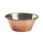 image of Steelite GWRAMST115C - 1 Oz Stainless Steel Ramekin / Sauce Cup, 2.5" x 1.0" Copper Finish - 24/Case
