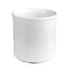image of Steelite HL3020AWHA - 6" Bain Marie Jar, 2 Qt (64 oz), 6" Dia x 6-1/8" H, White China - 6/Case