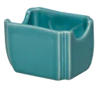 image of Steelite HL479107 - Sugar Caddy, 3.5" x 2.625" x 2.25" Turquoise China, Oven Safe to 425°F - 1 Dozen
