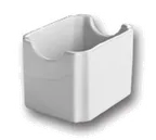 image of Steelite HL7160AWHA Sugar Packet Holder, 3-3/8" L x 2-5/8" W x 2.5" H, Hall China, White - 1 Dozen