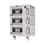 image of Doyon 1T3 35" Electric Artisan Stone Triple-Deck Oven w/ Stone Heart Deck, 3-Pan Capacity