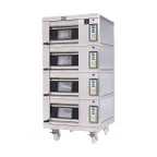 image of Doyon 1T4 35" Electric Artisan Stone Four-Deck Oven w/ Stone Heart Deck, 4-Pan Capacity
