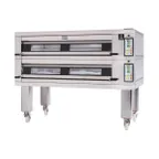 image of Doyon 3T2 73" Electric Artisan Stone Double-Deck Oven w/ 6-Pan Capacity, 600°F Max. Temp.
