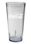 image of GET 6624-CSP - 24 oz Spanish‑Coke Textured Plastic Tumbler, Color Clear, Finish Textured - 1/Case