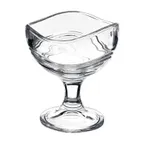 image of Steelite 4947Q441 - 6 Oz Footed Dessert Dish, 3.75" x 4.25" Soda Lime Glass - 6/Case