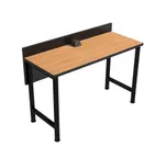 image of Plymold 1904830 Powered Dining Counter, 48"W x 19"D, Rectangular Laminate Top, 16"H Back Panel, Steel Frame