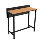 image of Plymold 1904842 Powered Dining Counter, 48"W x 19"D, Bar Height, Laminate Top, 16" Privacy Panel