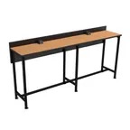 image of Plymold 1909642 8'W x 19'D Bar Height Powered Dining Counter, Laminate Top