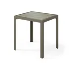 image of Plymold 26030030PL02 Outdoor Rectangle Dining Table, 26x30, Sand Top, Iron Glimmer Frame, 30H