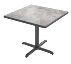 image of Plymold 30030DE Square Laminate Table Top, 30x30, Dur-A-Edge Molding