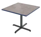 image of Plymold 30030PVC Square Laminate Table Top, 30x30, PVC Edge Molding