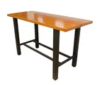 image of Plymold 30072SWH42 Hero Communal Table, 30x72, Rectangular, Bar Height, Solid Beechwood Top