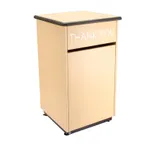 image of Plymold 80100DE Cabinet Style Trash Receptacle