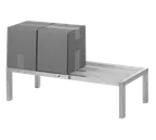 image of Alexander Industries HDN-2024 Heavy Duty Dunnage Rack, 24"W x 20"D x 12"H, 2000 lb, Aluminum