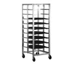 image of Alexander Industries HDOV-701 Mobile Oval Tray Storage Rack, 71H, 10-Tray 1200 lb Capacity, Aluminum, NSF