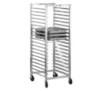 image of Alexander Industries HDPA-500 Heavy Duty Aluminum Steam Table Pan Rack, 73H, 3 Center, 1200 lb, NSF