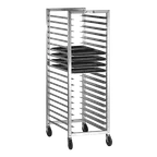 image of Alexander Industries HDTR-600 Mobile Tray Rack, 72H x 23.5W x 30D, 1200 lb, Aluminum, NSF, End Loading