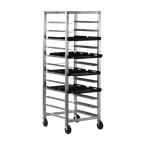 image of Alexander Industries HDTR-601-R Heavy Duty Mobile Tray Rack, 72H x 23.5W x 30D, Aluminum, 1200 lbs, NSF