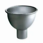 image of American Metalcraft 1004 Funnel - 4 Qt (65 oz), 8.75" Bowl, 3" Neck, 8" H, 14G Aluminum