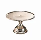 image of American Metalcraft 19001 - 13½" Dia x 7½" High Stainless Steel Cake Stand, Mirror Finish, Display Risers