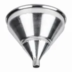 image of American Metalcraft 524ST Funnel - 1-Quart Strainer, 16-Gauge Spun Aluminum