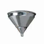 image of American Metalcraft 699ST Funnel – 1 Quart (25‑64 oz) 16‑Gauge Spun Aluminum Strainer
