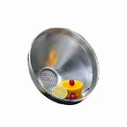 image of American Metalcraft 913ST Funnel – 2‑Quart (64 oz) 16‑Gauge Spun Aluminum Strainer
