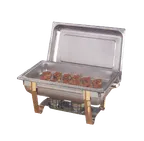 image of American Metalcraft CDFP88 Full-Size Rectangular Stainless Steel Chafer Food Pan for Allegro Chafers