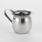 image of American Metalcraft CP150 Stainless Steel Creamer Pitcher, 1.5 oz, Bell Design, Polished Finish