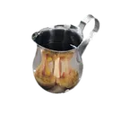 image of American Metalcraft CP300 Creamer Pitcher, 3 Oz, 2-1/8" X 3-3/4" X 2-3/8" Stainless Steel, Loop Handle