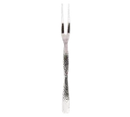 image of American Metalcraft HM11FK Serving Fork, 11" Length, 2‑Tine Hammered Handle, Stainless Steel