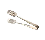 image of American Metalcraft IT878 9-1/2" Stainless Steel Pastry Meat Serving Tongs, 9.5" Length