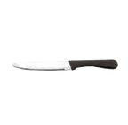 image of American Metalcraft KNF2 - 5" Steak Knife, 9" Length, Stainless Steel Blade, Black Plastic Handle - Dozen