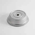 image of American Metalcraft PC0875S Plate Cover – Stainless, Fits 8‑3⁄8" To 8‑13⁄16" Plates, Stand Finger Hole