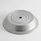 image of American Metalcraft PC1250S Plate Cover – Fits 12‑3/16" to 12‑9/16", SS, Stand/Foot (N/W), Finger Hole