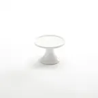 image of American Metalcraft PSP4 Prestige Serving Stand, 4" Diameter x 3" Height Round Porcelain White