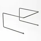 image of American Metalcraft RSB312 Pizza Stand - 9" L x 8-3/4" W x 7" H, Rubber-Coated Steel, Black