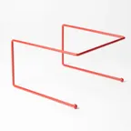 image of American Metalcraft RSR312 Pizza Stand, 9" L x 8-3/4" W x 7" H, Rubber Coated Steel in Red