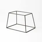 image of American Metalcraft RSRB7 Pizza Stand - Rubber-Coated Steel, Black, Reversible, 11" x 8" x 7"