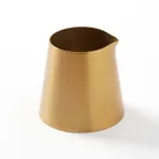 image of American Metalcraft SCMG3 Creamer Pitcher, 2-1/2 oz (2" Dia. x 2" H), Gold Stainless Steel, Handleless